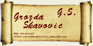 Grozda Škavović vizit kartica
